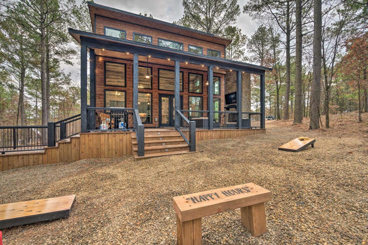 Luxury Cabin In The Woods With Hot Tub And Yard Games! Брокен-Боу Екстер'єр фото