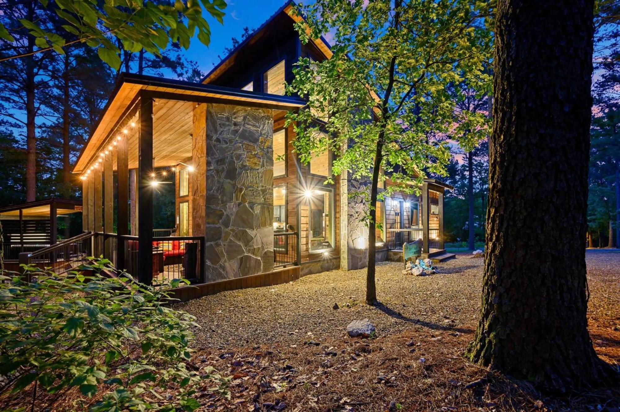 Luxury Cabin In The Woods With Hot Tub And Yard Games! Брокен-Боу Екстер'єр фото