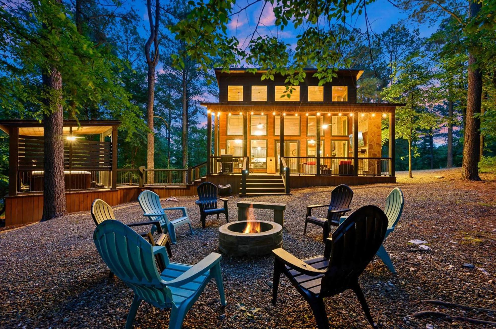 Luxury Cabin In The Woods With Hot Tub And Yard Games! Брокен-Боу Екстер'єр фото